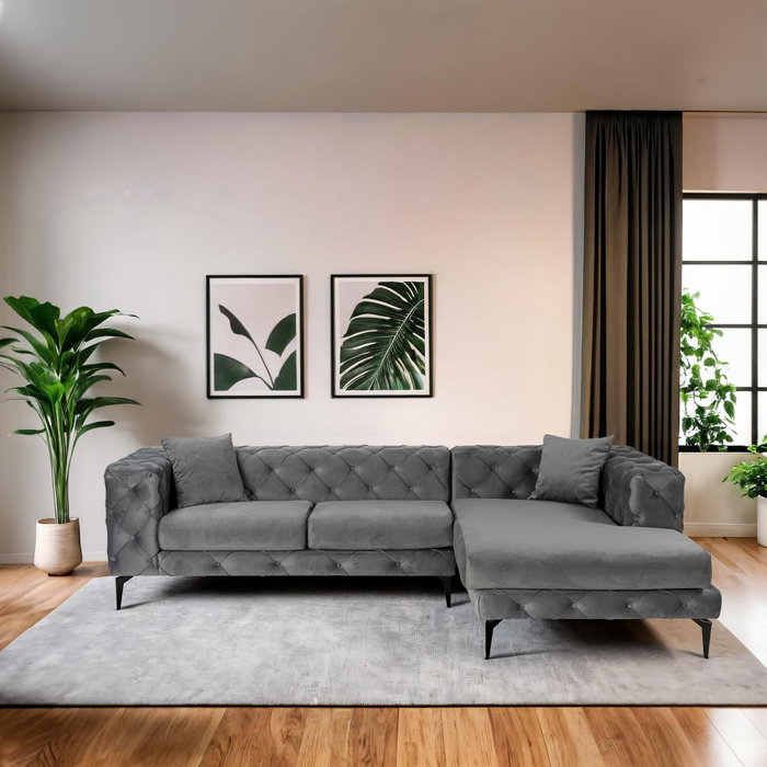 Atelier Del Sofa Como Eco Right - Antracita, Negro Atelier Del Sofa Como Eco Right - Antracita, Negro